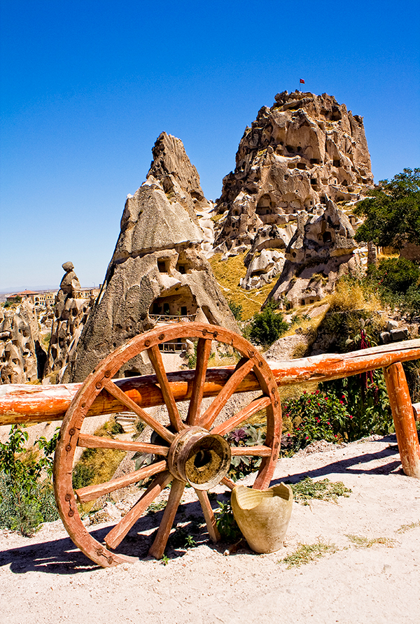 Cappadocia fairy chimneys and volcanic landscape