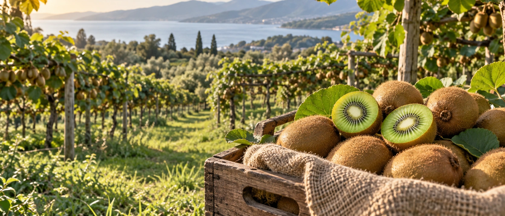 Kiwi orchards and agricultural landscapes around Altinova Yalova