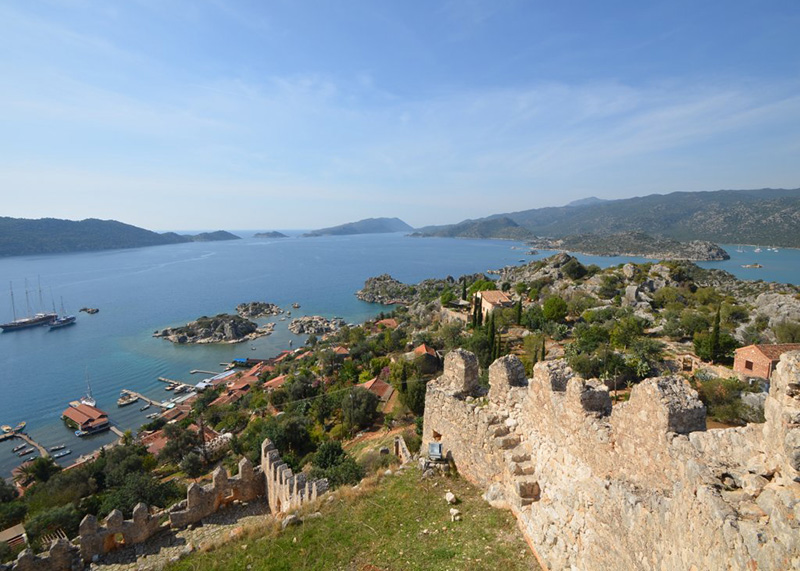 Crucero azul de 4 dias y 3 noches desde Fethiye a Olympos
