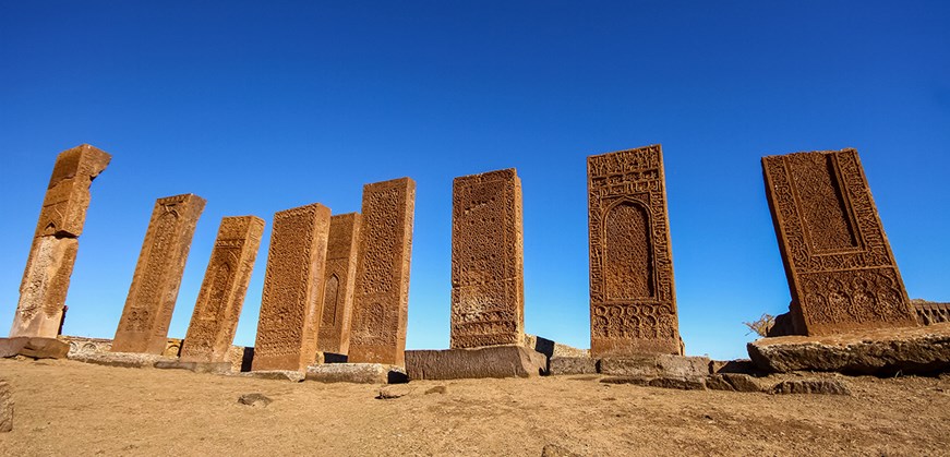 El Cementerio Meydan en Ahlat
