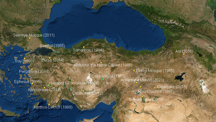Sitios del Patrimonio Mundial de la UNESCO en Turquía
