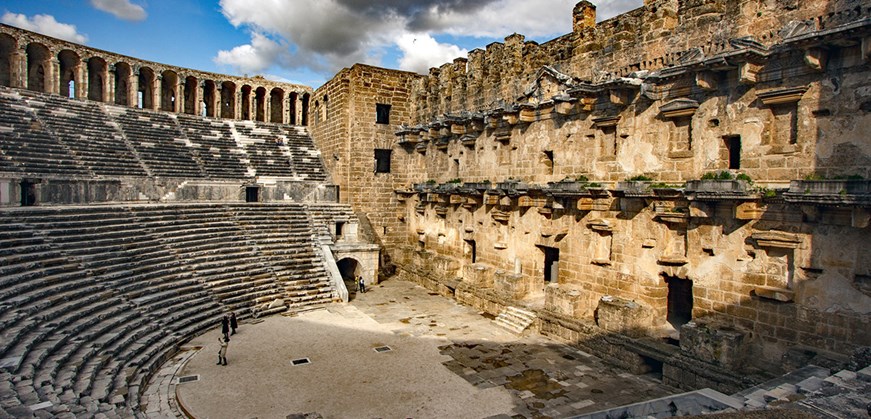 Théâtre d'Aspendos et ville antique
