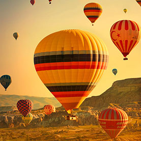 
Heißluftballonfahrten in Kappadokien